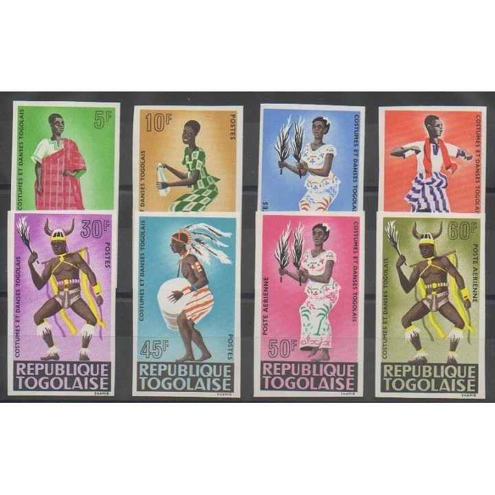 Stamps - Togo - 1966 - Nb 499/504 - PA59/PA60ND - Costumes - Uniforms - Fashion