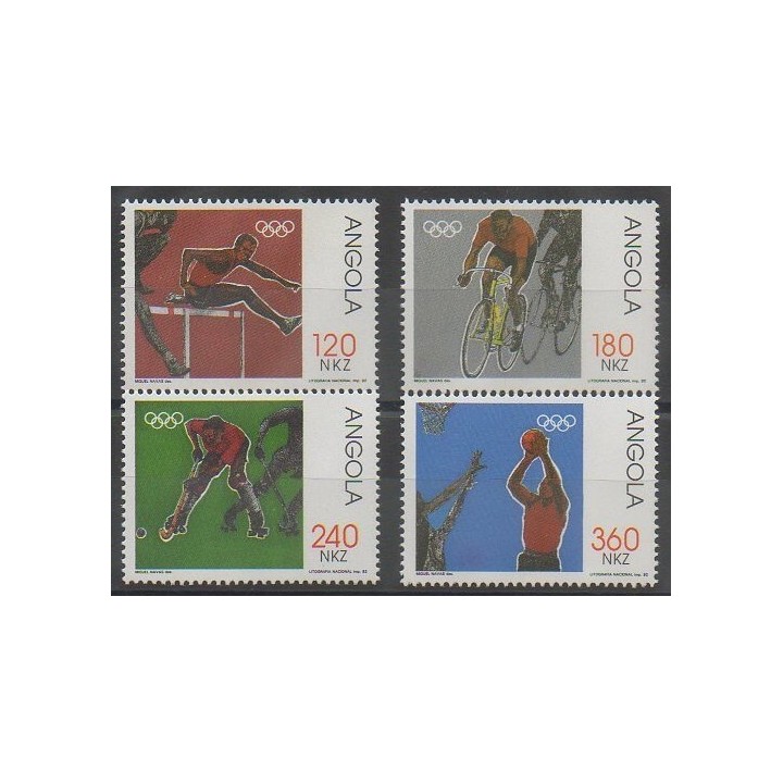Stamps - Angola - 1992 - Nb 866/869 - Summer Olympics
