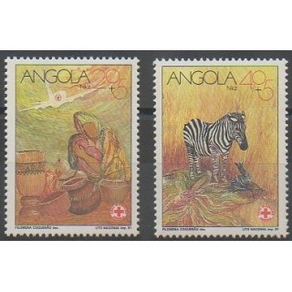 Stamps - Angola - 1991 - Nb 836/837 - Health