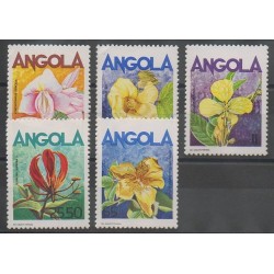 Angola - 1985 - Nb 699/703 - Flowers