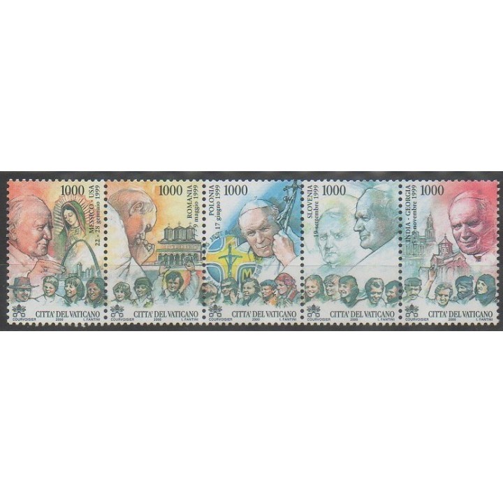 Timbres - Vatican - 2000 - No 1204/1208 - Papauté