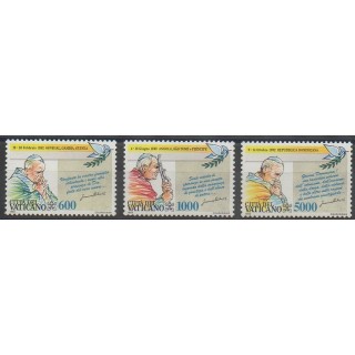 Stamps - Vatican - 1993 - Nb 963/965 - Pope