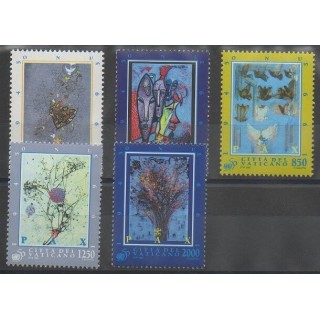 Timbres - Vatican - 1995 - No 1015/1019 - Peinture
