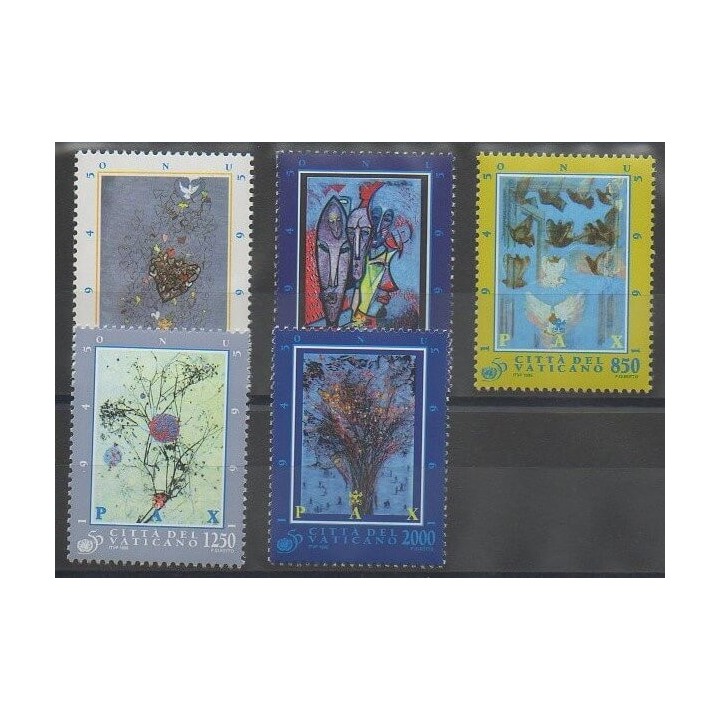 Timbres - Vatican - 1995 - No 1015/1019 - Peinture