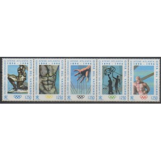 Stamps - Vatican - 1996 - Nb 1038/1042 - Summer Olympics