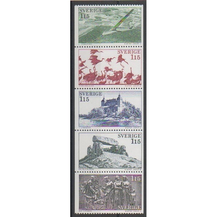 Stamps - Sweden - 1978 - Nb 1011/1015 - Tourism