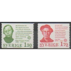 Sweden - 1980 - Nb 1088/1089 - Europa - Celebrities