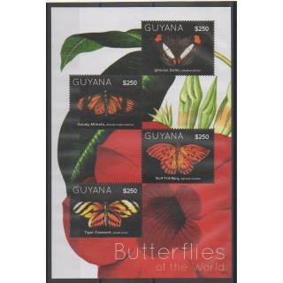Stamps - Guyana - 2012 - Nb 6214/6217 - Insects