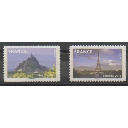 France - Self-adhesive - 2009 - Nb 334A/335A - Monuments
