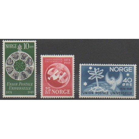 Norvège - 1949 - No 314/316 - Service postal