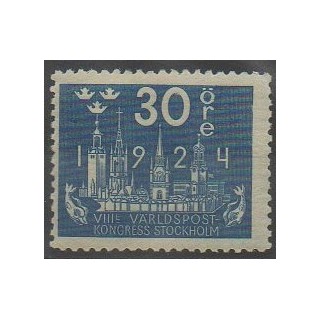 Stamps - Sweden - 1924 - Nb 168 - Postal Service - Mint hinged