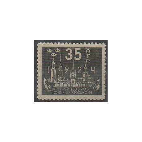 Suède - 1924 - No 169 - Service postal - Neuf avec charnière