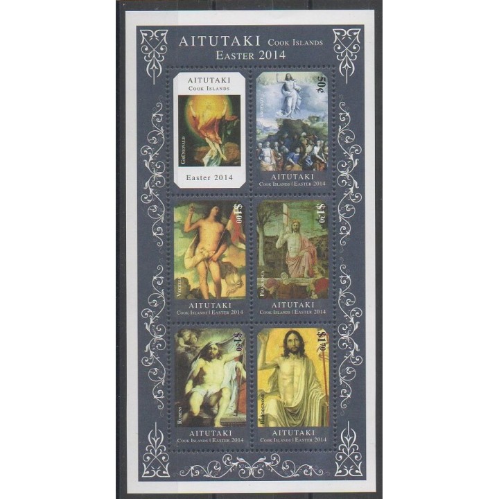 Stamps - Aitutaki - 2014 - Nb 678/682 - Easter