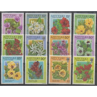 Timbres - Aitutaki - 1994 - No 538/549 - Fleurs
