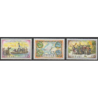 Stamps - Aitutaki - 1992 - Nb 524/526 - Christophe Colomb