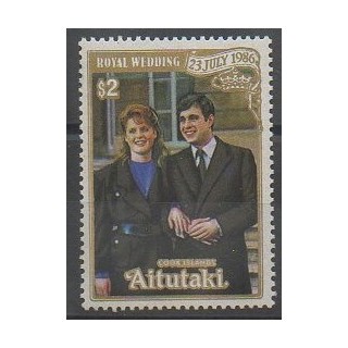 Timbres - Aitutaki - 1986 - No 441 - Royauté - Principauté