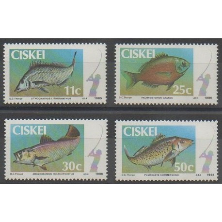 South Africa - Ciskey - 1985 - Nb 70/73 - Sea animals