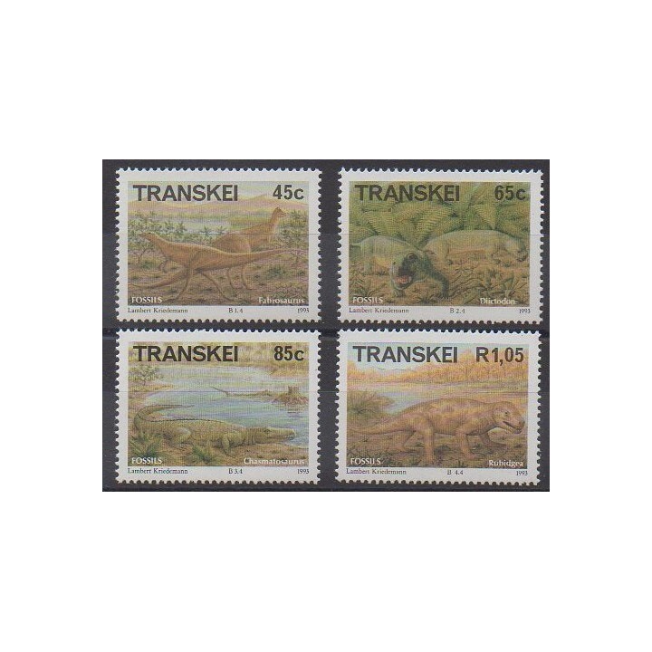 Stamps - South Africa - Transkei - 1993 - Nb 303/306 - Prehistoric animals