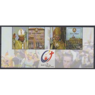 Timbres - Thème papauté - Man (Ile de) - 2005 - No BF 60
