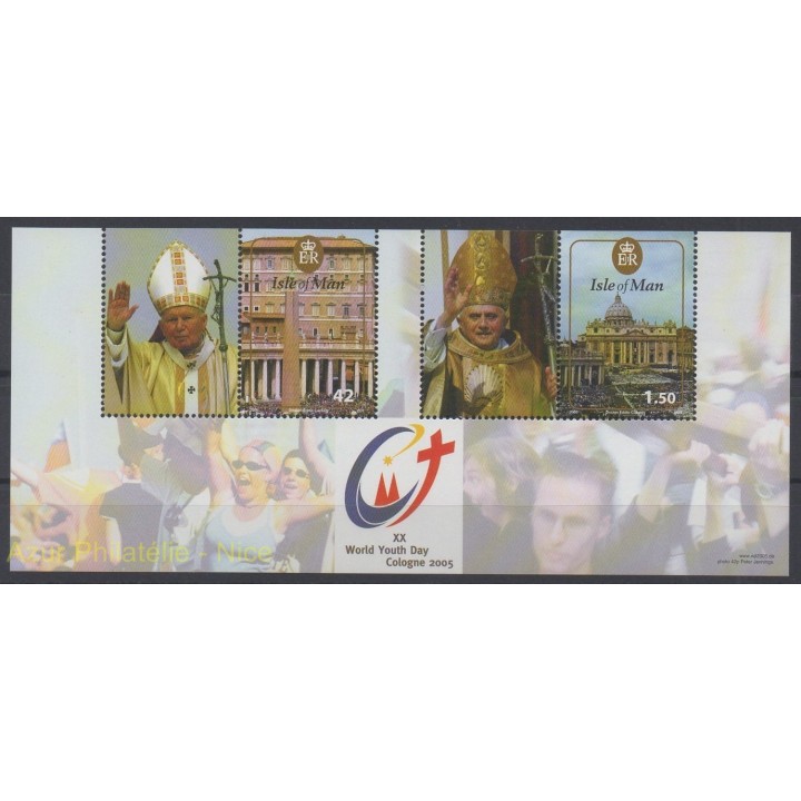 Stamps - Theme pope - Man (Isle of) - 2005 - Nb BF 60