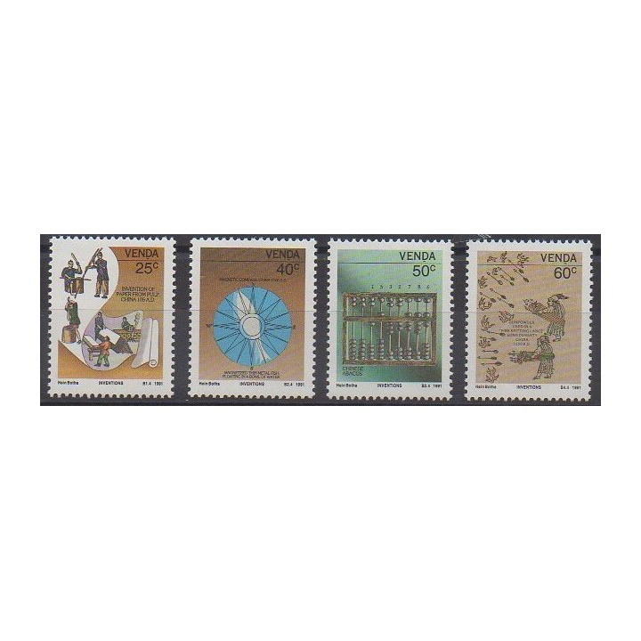 Timbres - Afrique du Sud - Venda - 1991 - No 221/224 - Sciences et Techniques