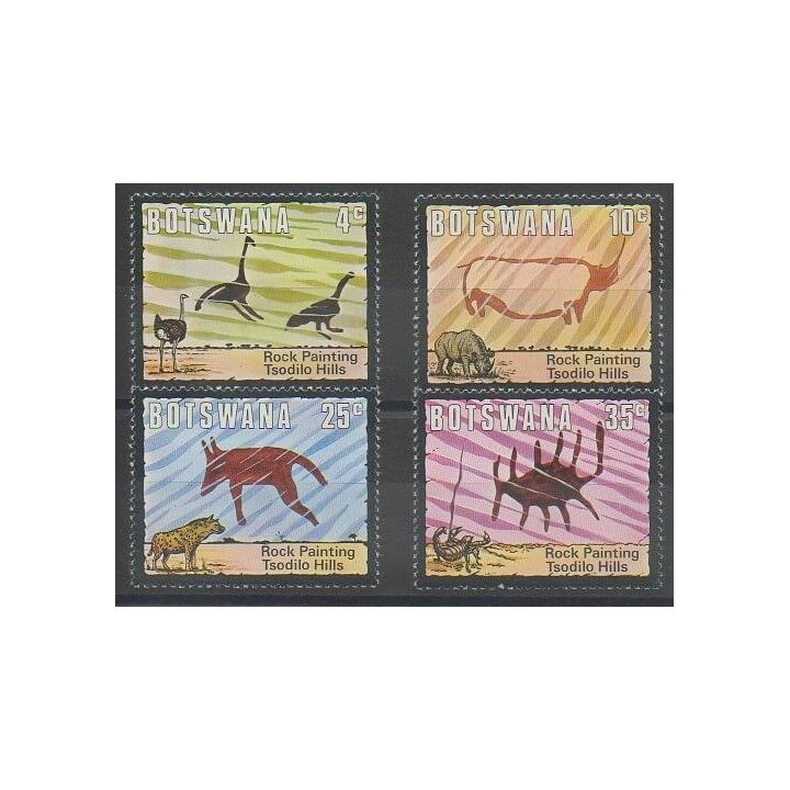 Stamps - Botswana - 1975 - Nb 288/291 - Paintings