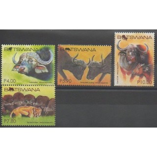 Timbres - Botswana - 2015 - No 1141/1144 - Mammifères
