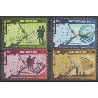 Timbres - Botswana - 2014 - No 1125/1128 - Service postal