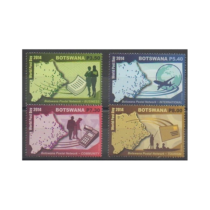 Stamps - Botswana - 2014 - Nb 1125/1128 - Postal Service