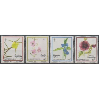 Timbres - Botswana - 1986 - No 536/539 - Fleurs