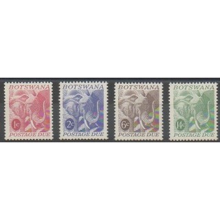 Timbres - Botswana - 1971 - No T18/T21 - Mammifères