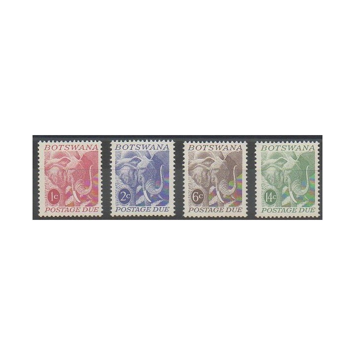 Timbres - Botswana - 1971 - No T18/T21 - Mammifères
