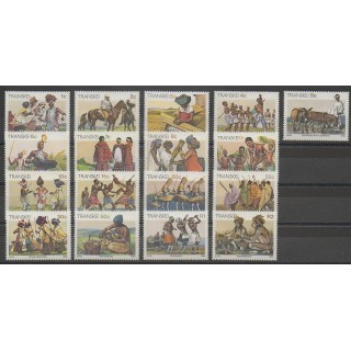 Stamps - South Africa - Transkei - 1984 - Nb 142/158 - Craft - Folklore