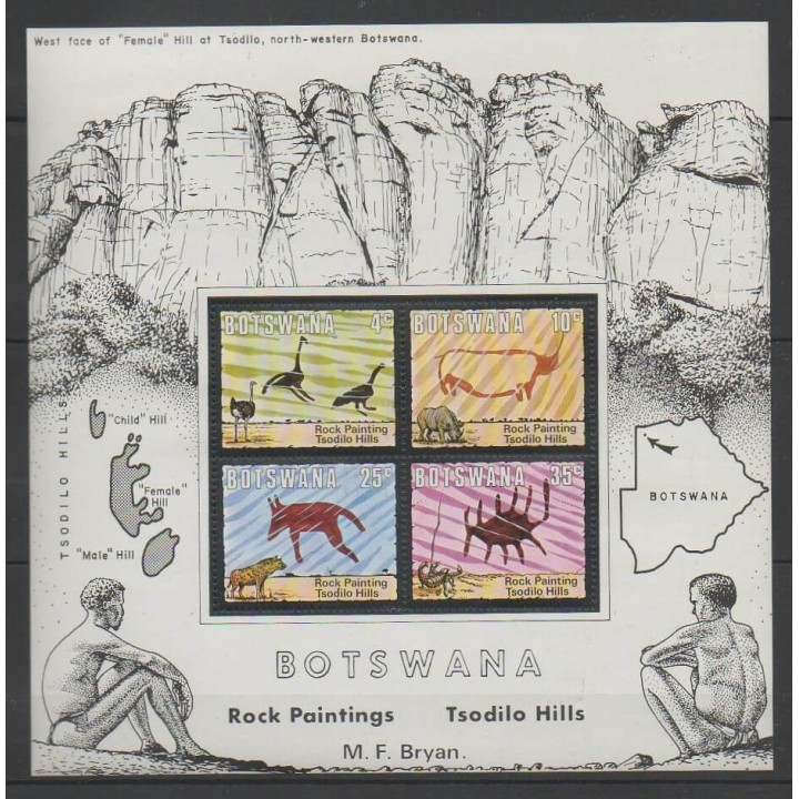 Stamps - South Africa - Bophuthatswana - 1975 - Nb BF10 - Paintings