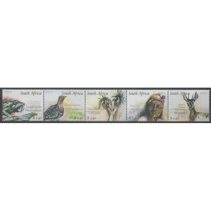 Timbres - Afrique du Sud - 2010 - No 1535/1539 - Animaux