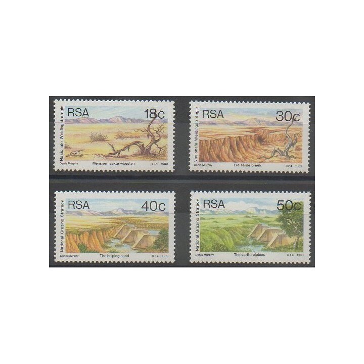 Timbres - Afrique du Sud - 1989 - No 688/691 - Sites