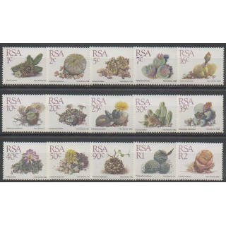 Timbres - Afrique du Sud - 1988 - No 660/674 - Flore