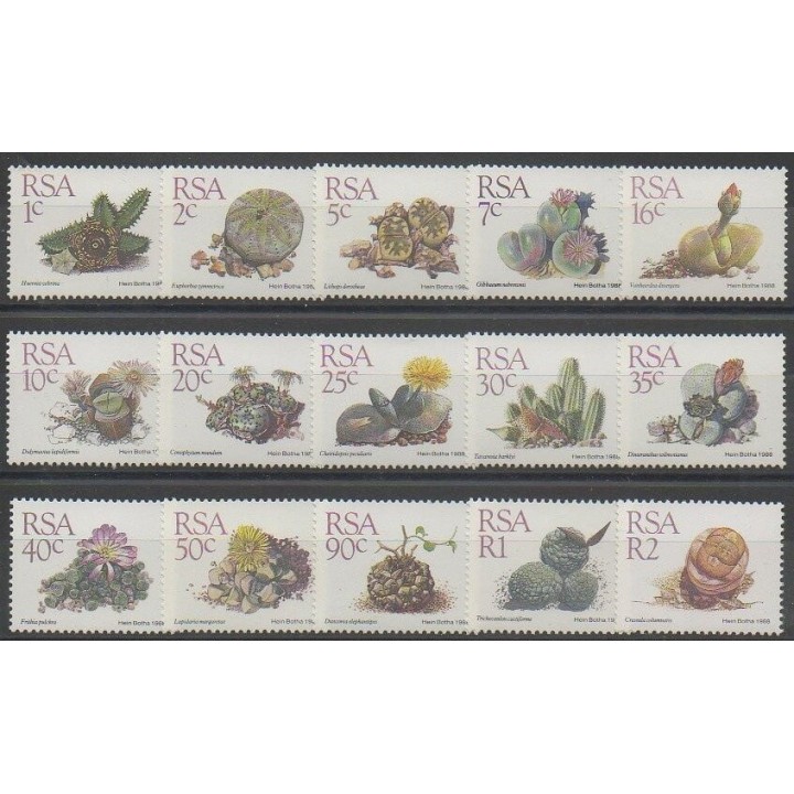 Stamps - South Africa - 1988 - Nb 660/674 - Flora