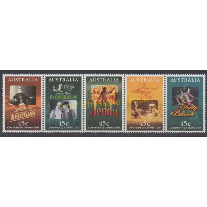 Timbres - Thème cinéma - Australie - 1995 - No 1440/1444
