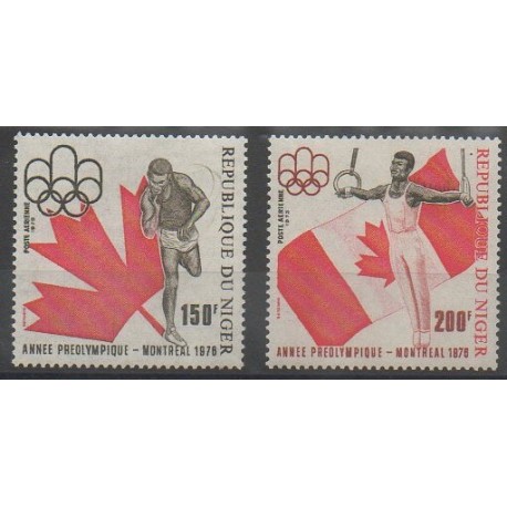 Niger - 1975 - No PA254/PA255 - Jeux Olympiques d'été