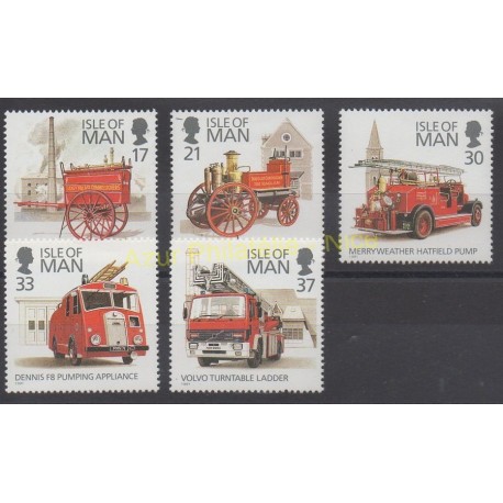 Man (Ile de) - 1991 - No 507/511 - Pompiers