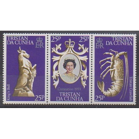 Tristan da Cunha - 1978 - No 233/235 - Royauté - Principauté