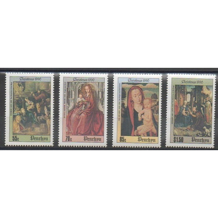 Stamps - Penrhyn - 1990 - Nb 363/366 - Christmas