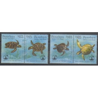 Stamps - Penrhyn - 1995 - Nb 427/430 - Reptils