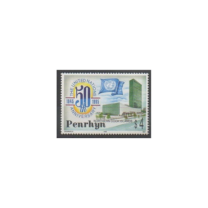 Stamps - Penrhyn - 1995 - Nb 426 - Various Historics Themes - United Nations