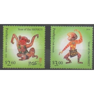 Stamps - Penrhyn - 2015 - Nb 573/574 - Horoscope