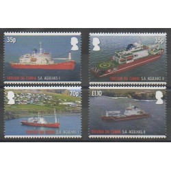 Tristan da Cunha - 2013 - Nb 1052/1055 - Boats