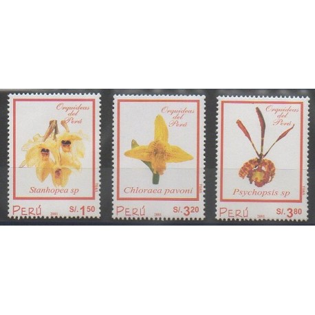 Pérou - 2002 - No 1292/1294 - Orchidées