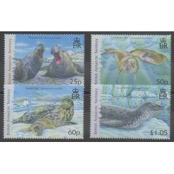 British Antarctic Territory - 2006 - Nb 443/446 - Mamals - Sea animals