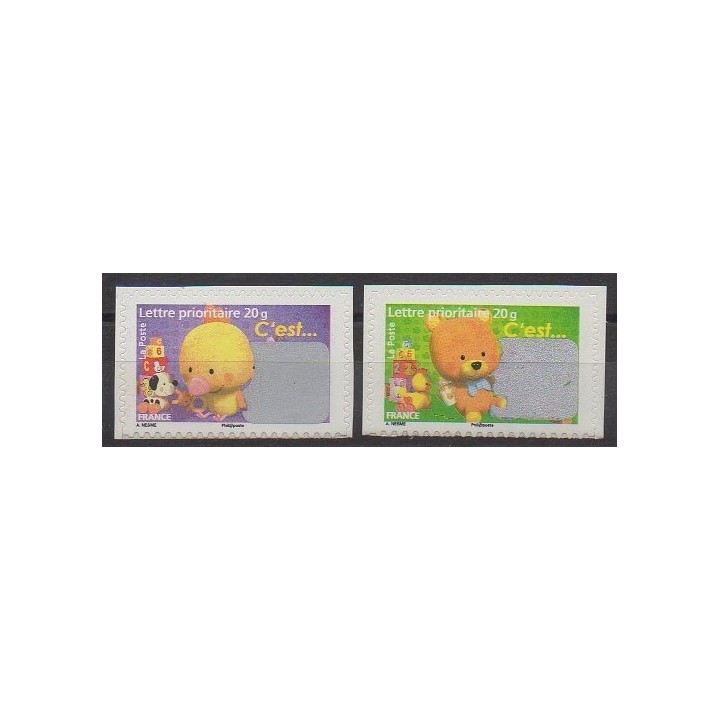 Stamps - France - Self-adhesive - 2008 - Nb 163/164